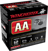Winchester 12 Gauge Ammunition AAM128 Heavy Target Load 2-3/4" 1-1/8 oz #8 Shot 1200fps CASE 250 rounds