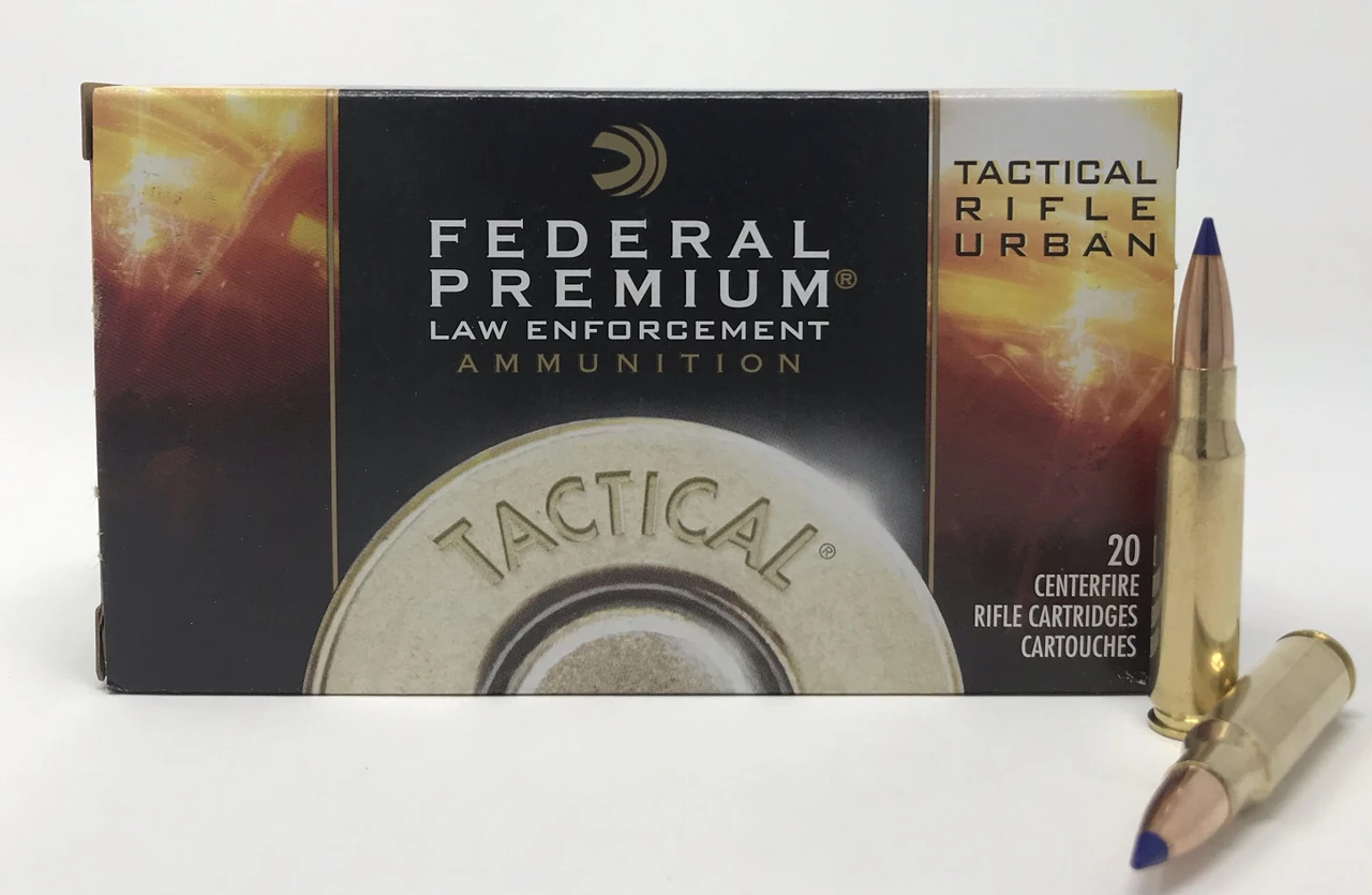 Federal 308 Win Ammunition Tactical Rifle Urban T308T 168 Grain ...