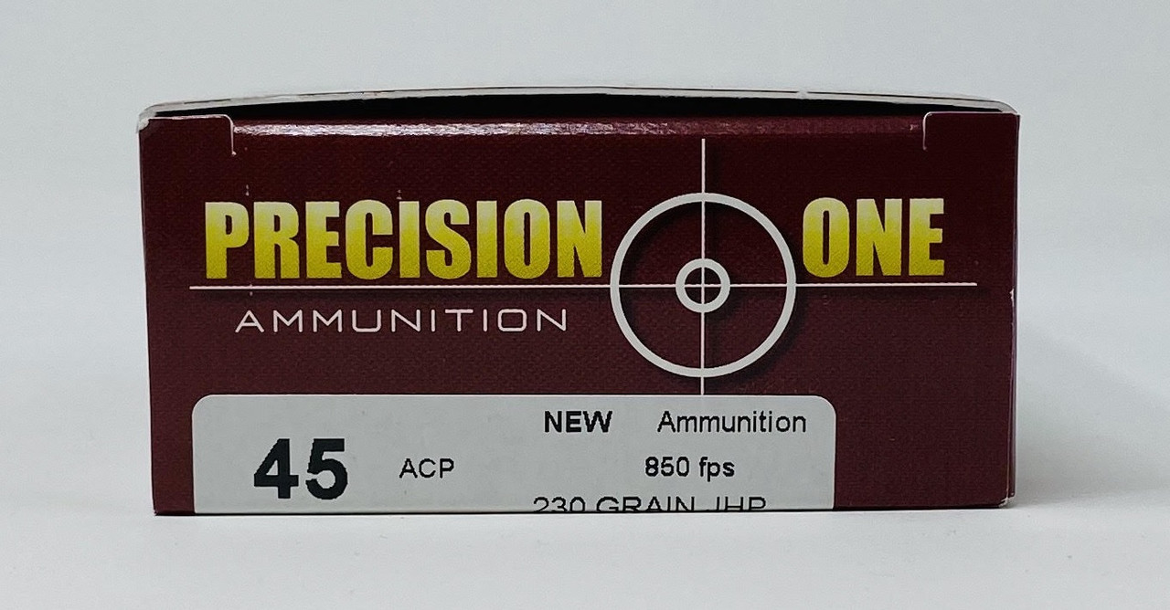 Precision One 45 Auto Rim Ammunition PONE1538 230 Grain XTP Hollow ...