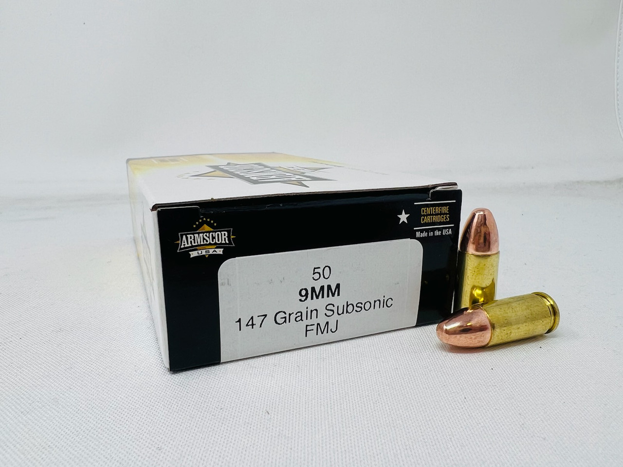 Magtech 9mm Ammunition Subsonic MT9G 147 Grain Flat Nose Full Metal Magtech 9mm Ammunition Subsonic MT9G 147 Grain Flat Nose Full Metal