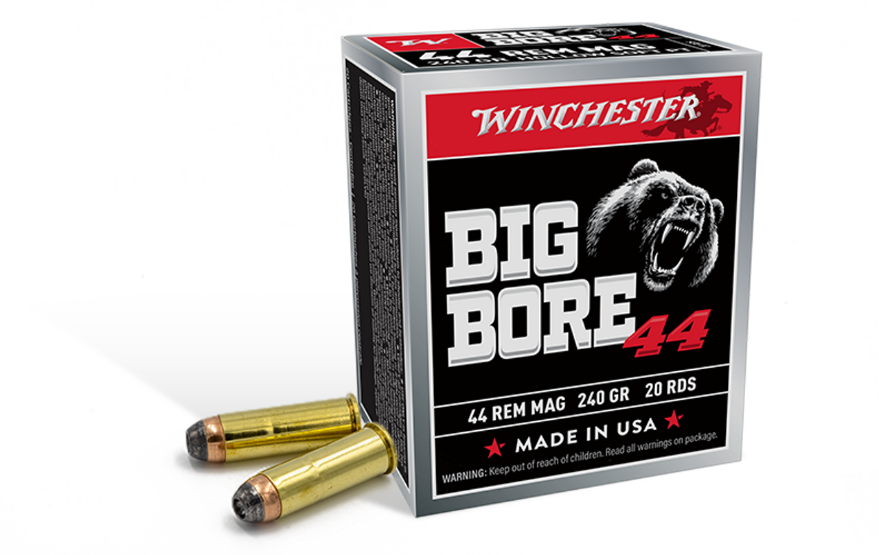 Winchester 44 Rem Mag Ammunition Big Bore 44 X44MBB 240 Grain Semi