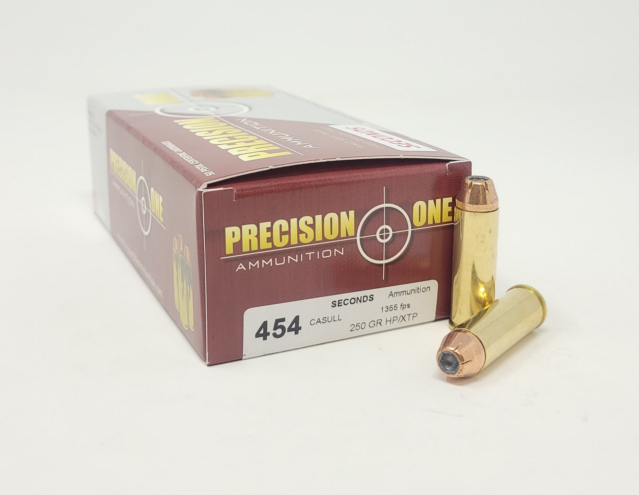 Precision One 454 Casull Ammunition 250 Grain XTP Jacketed Hollow Point ...