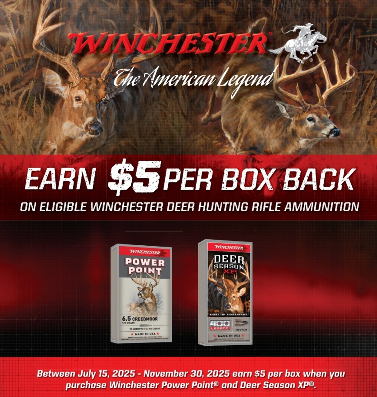 Winchester Deer Hunting Rifle Rebate 2025