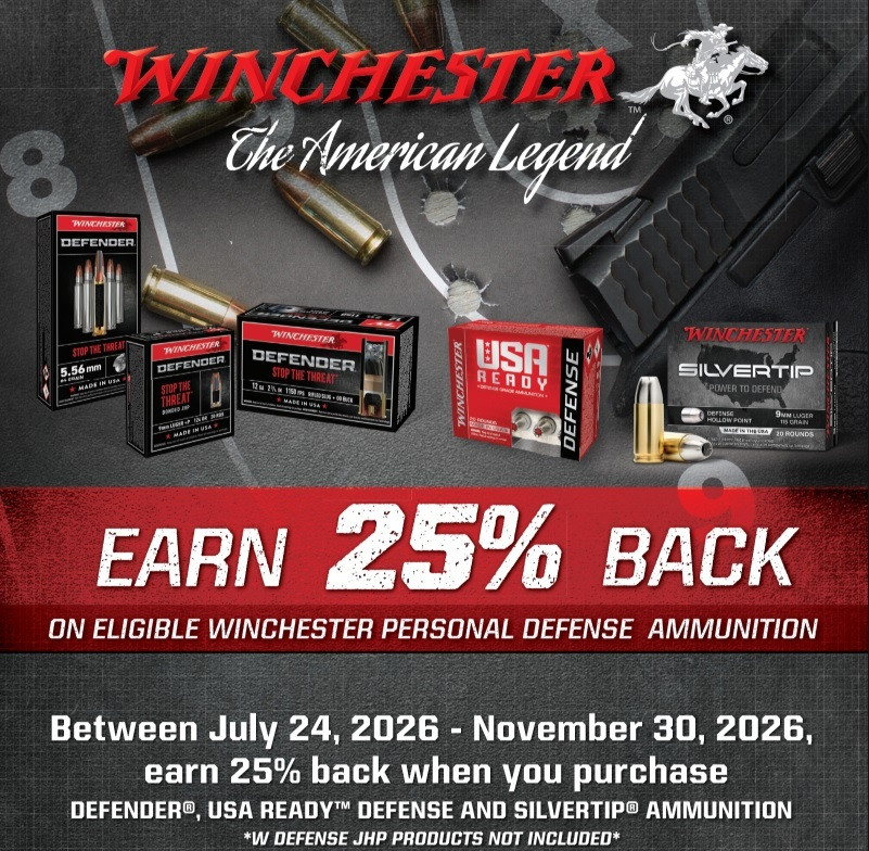 Winchester 2026 Personal Defense Rebate
