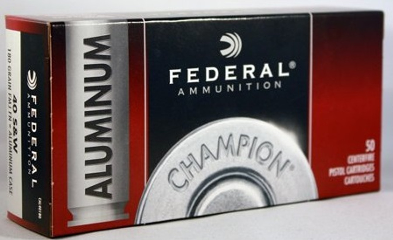 Federal 40 S&W Ammunition CAL40180 Champion Training 180