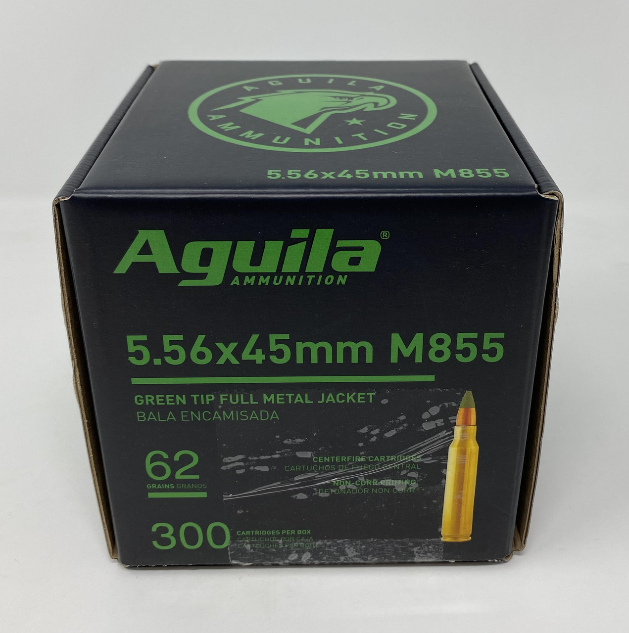 Aguila 5.56x45mm Ammunition 1E556125 Green Tipped 62 Grain Full