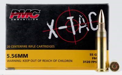 PMC X-Tac 5.56 NATO Ammunition PMC556X 55 Grain Full Metal Jacket