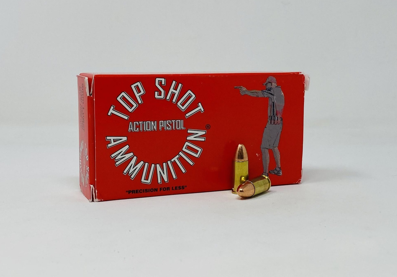 Top Shot 9mm Luger Ammunition TS0912450 TS0912450 124 Grain