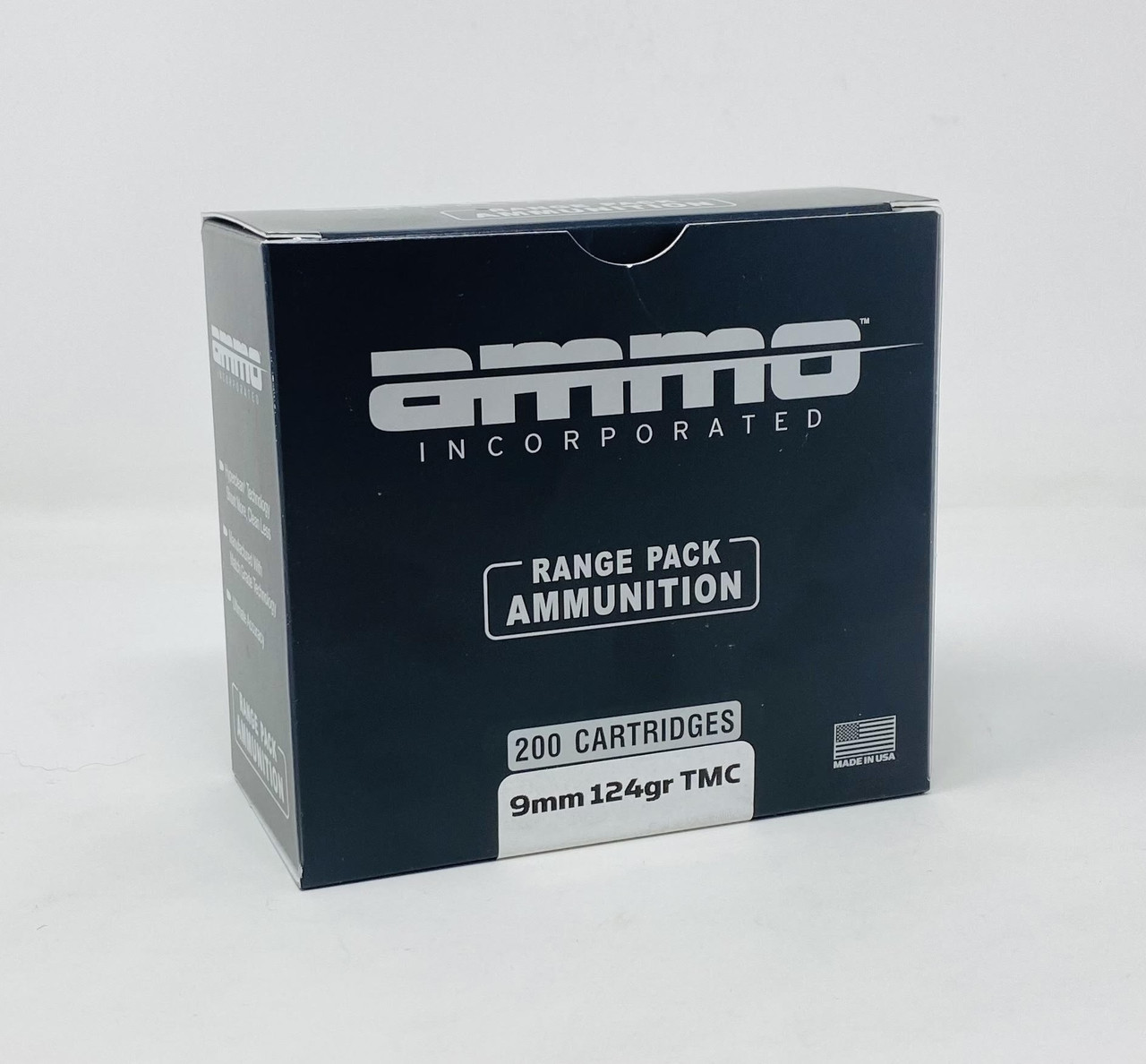 Ammo Inc 9mm Luger Ammunition AI9124TMC-A200 124 Grain Total Metal ...