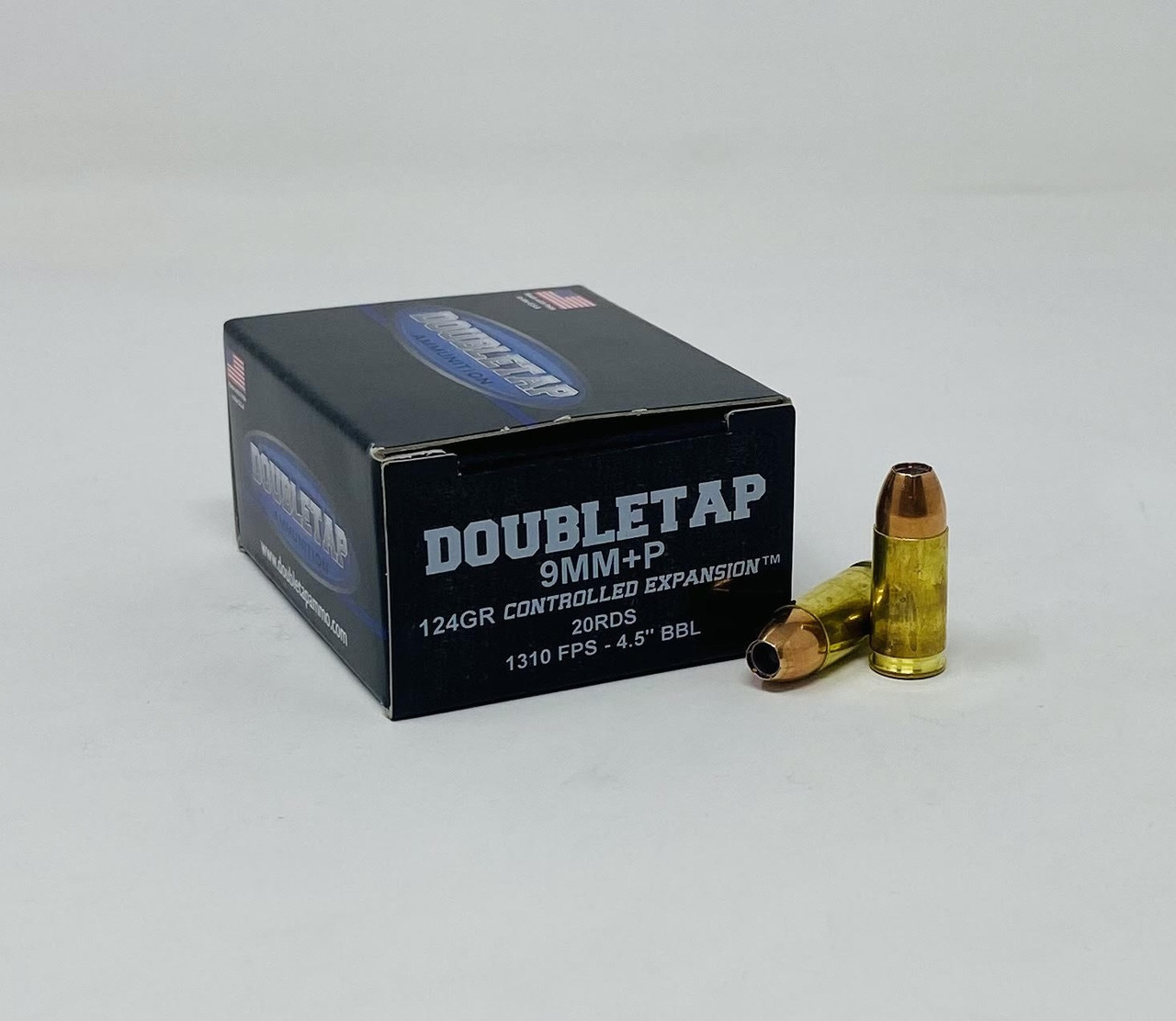 9mm Parabellum Bullet デモ DoubleTap 9mm Luger +P Ammunition 9MM124HP20 124 Grain Controlled