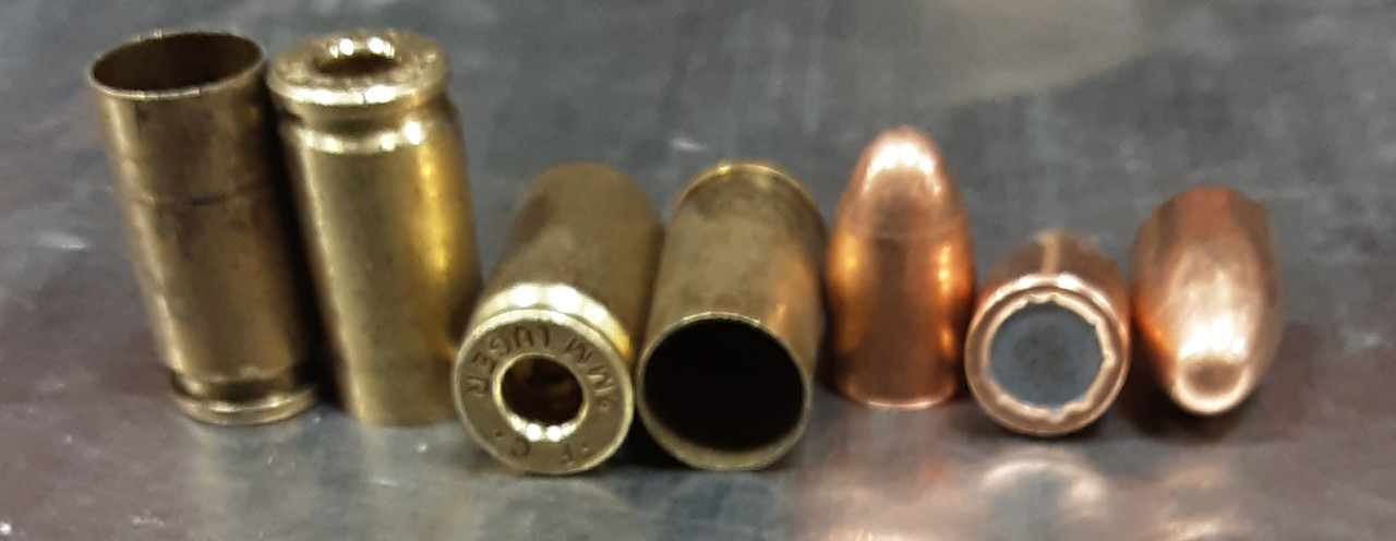 bulk once fired 9mm brass