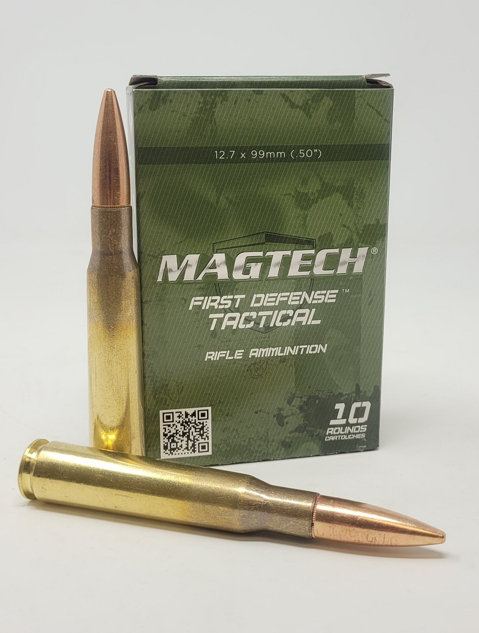 Magtech 50 BMG M33 Ammunition MT50BMGA 624 Grain Full Metal Jacket 10 ...