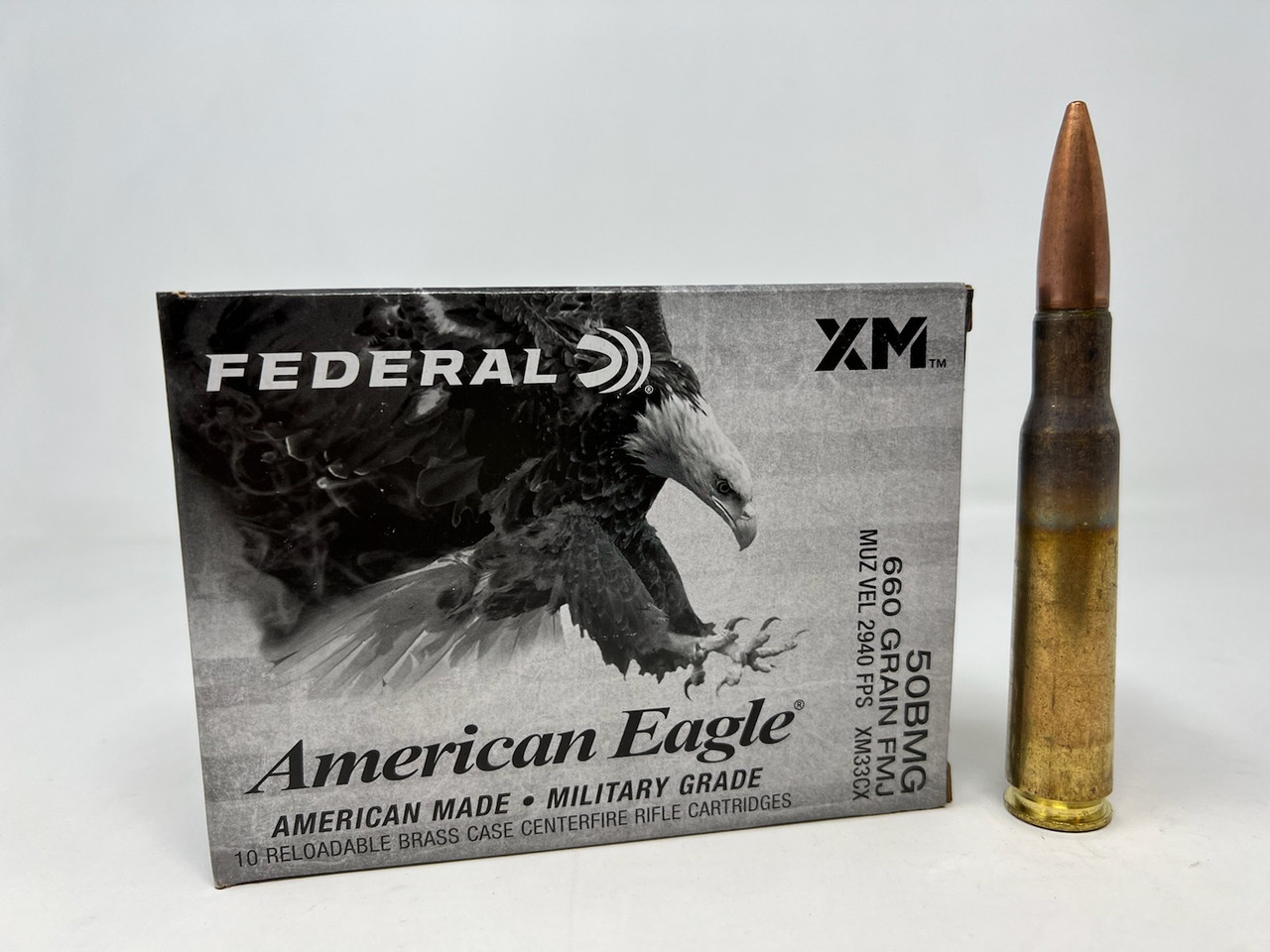 Federal 50 BMG Ammunition American Eagle XM33CX 660 Grain