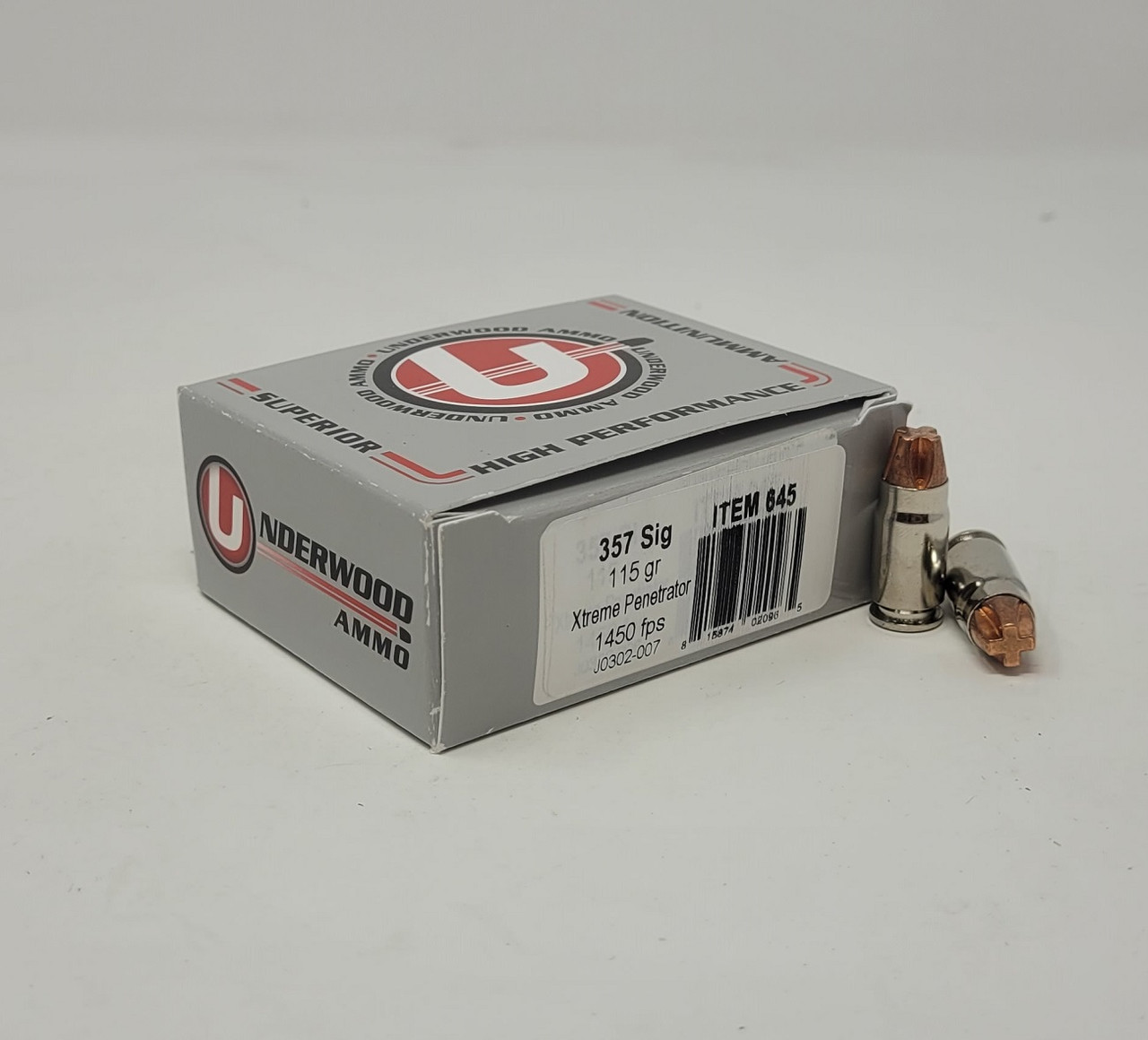 Underwood 357 Sig Ammunition UW645 115 Grain Xtreme Penetrator 20
