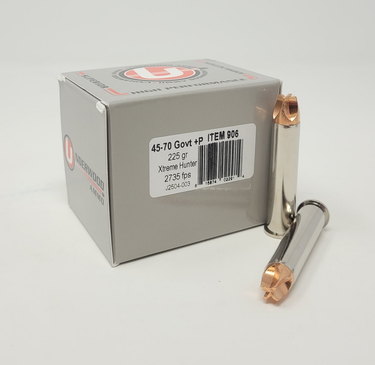 Underwood 45-70 Gov't +P Ammunition UW906 225 Grain ...