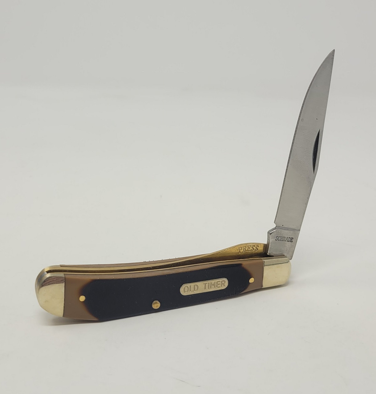 Schrade Old Timer Gunstock Trapper 2-Blade Pocket Knife