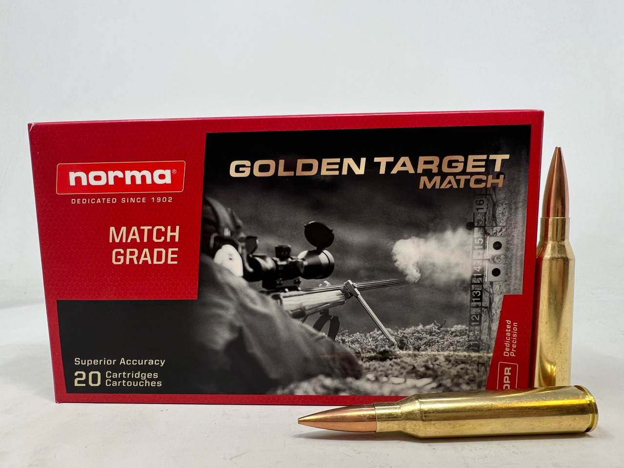 Norma 338 Lapua Mag Ammunition NORMA10185442 250 Grain Golden Target ...