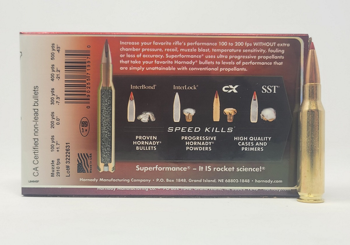 Hornady Superformance 7mm-08 Rem Ammunition H805764 139 Grain Lead Free
