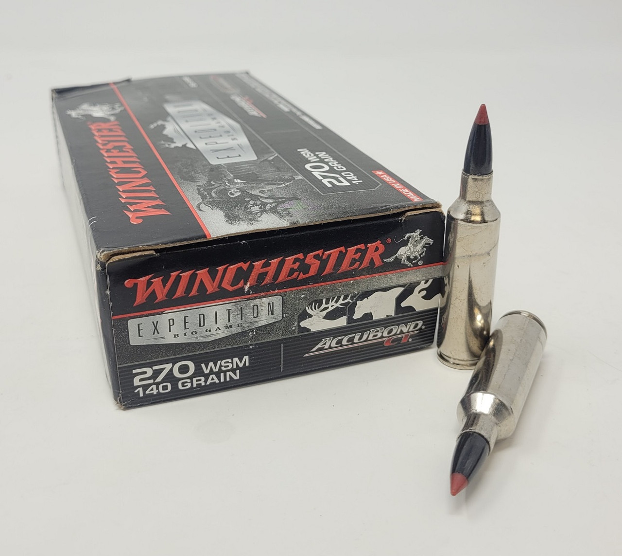 Winchester 270 WSM Ammunition Expedition Big Game S270WSMCT 140 Grain