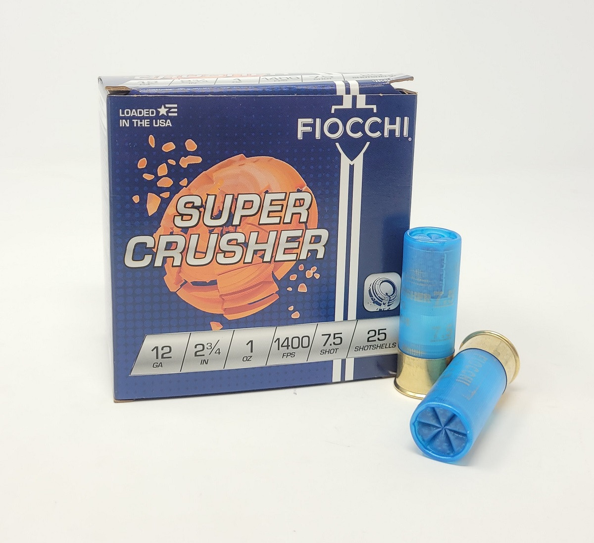 Fiocchi 12 Gauge Ammunition Super Crusher FI12SCRS75CASE #7.5 Shot