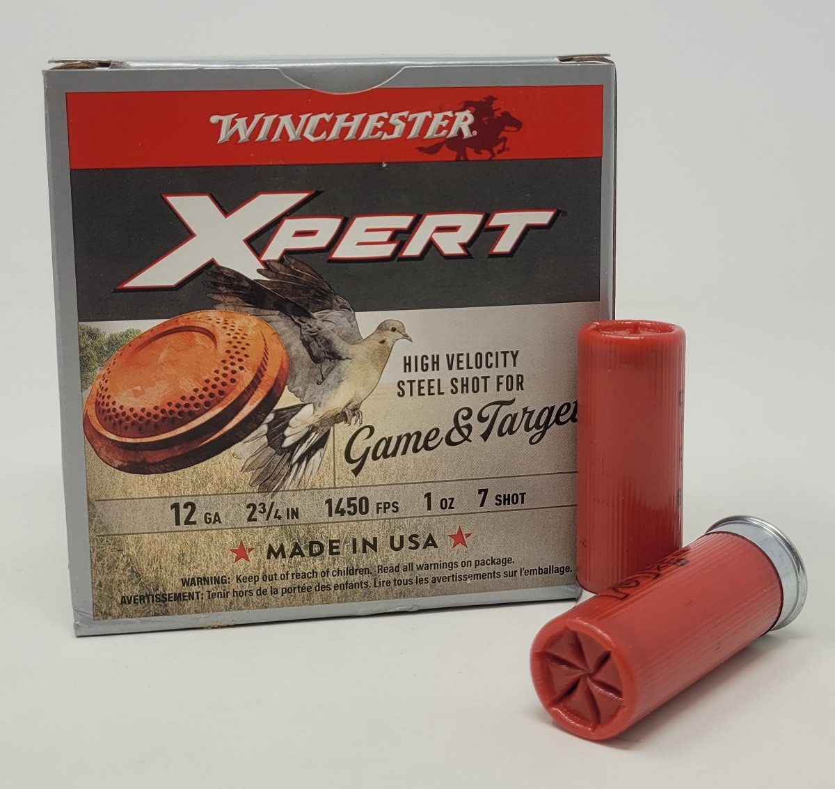 Winchester 12 Gauge Ammunition Xpert High Velocity Steel WE12GTHV7 2-3/ ...