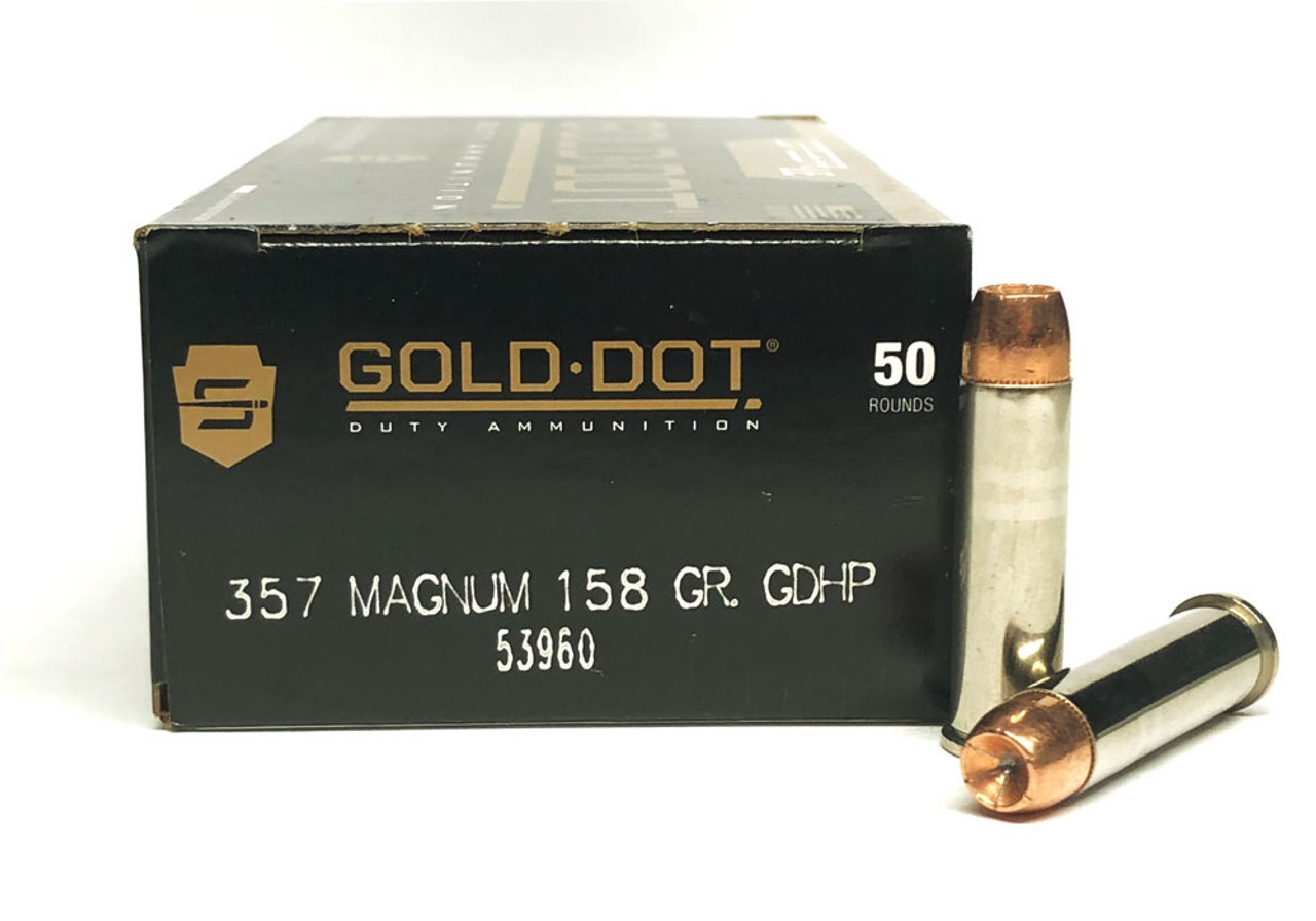 CCI Speer 357 Mag Ammunition Gold Dot CCI53960 158 Grain Gold Dot ...
