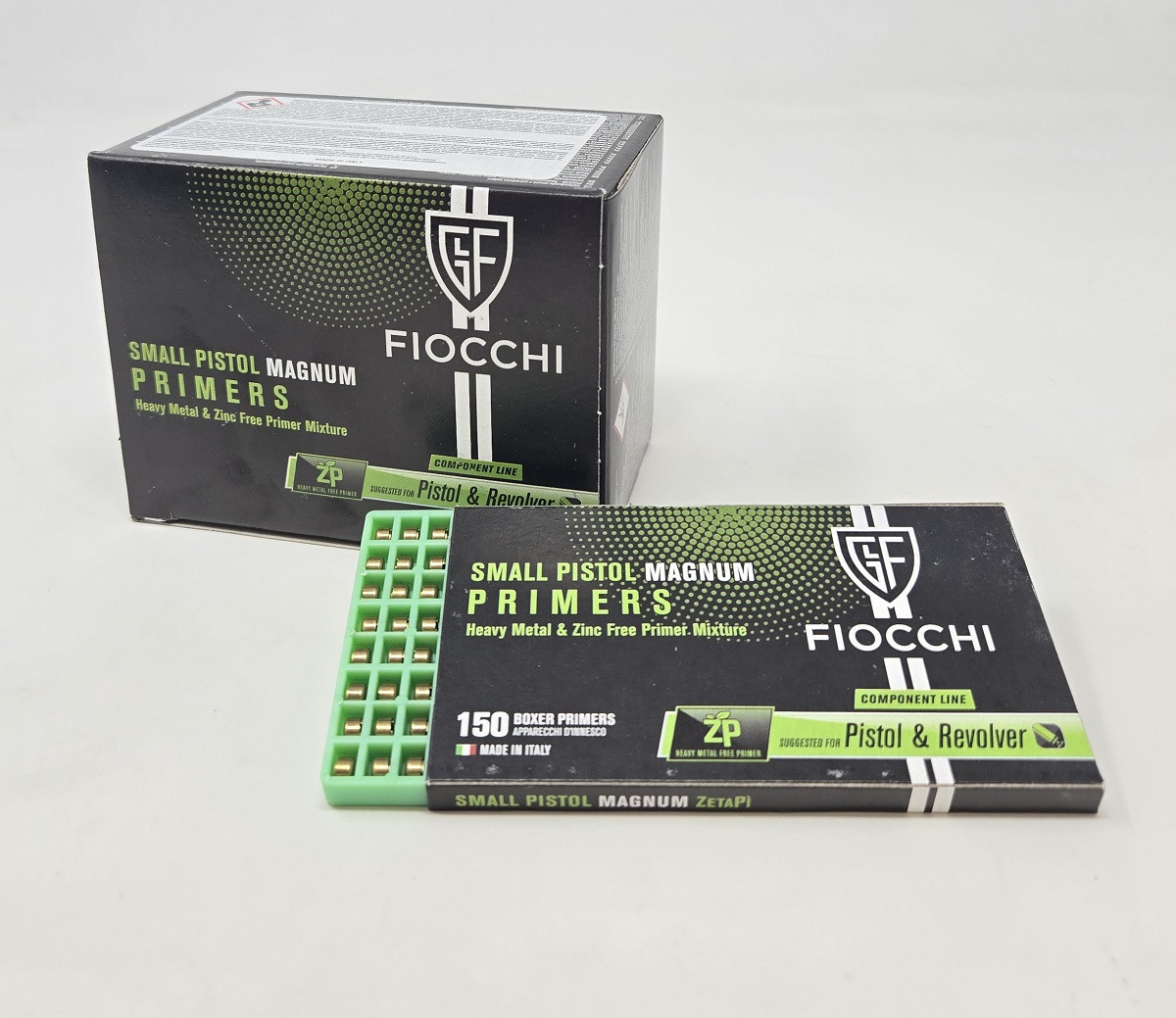 Fiocchi Small Pistol Magnum Primers Zero Pollution FIPRSPZPM 1500