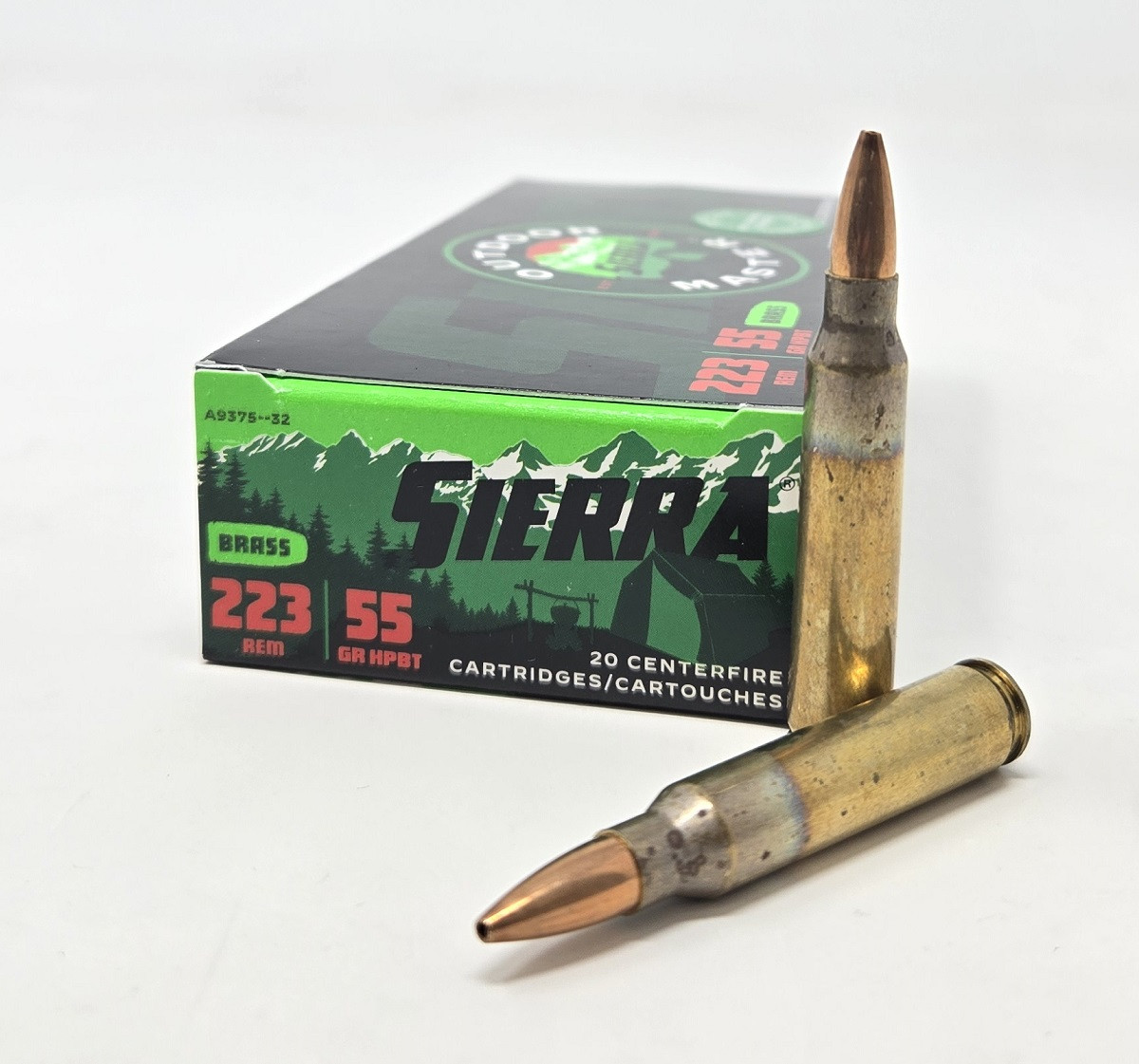 Sierra 223 Rem Ammunition Outdoor Master A9375-32 55 Grain Hollow Point ...