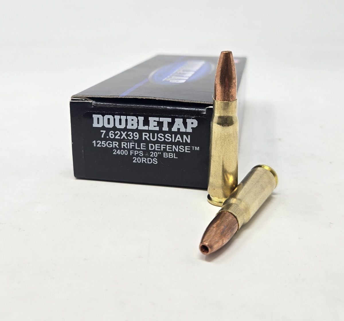 DoubleTap 7.62x39mm Russian Ammunition Rifle Defense 739125RD 125