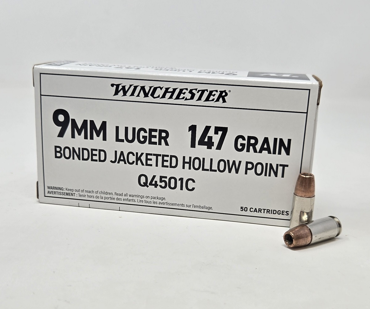 Winchester 9mm Ammunition ZQ4501C 147 Grain Bonded Jacketed Hollow ...