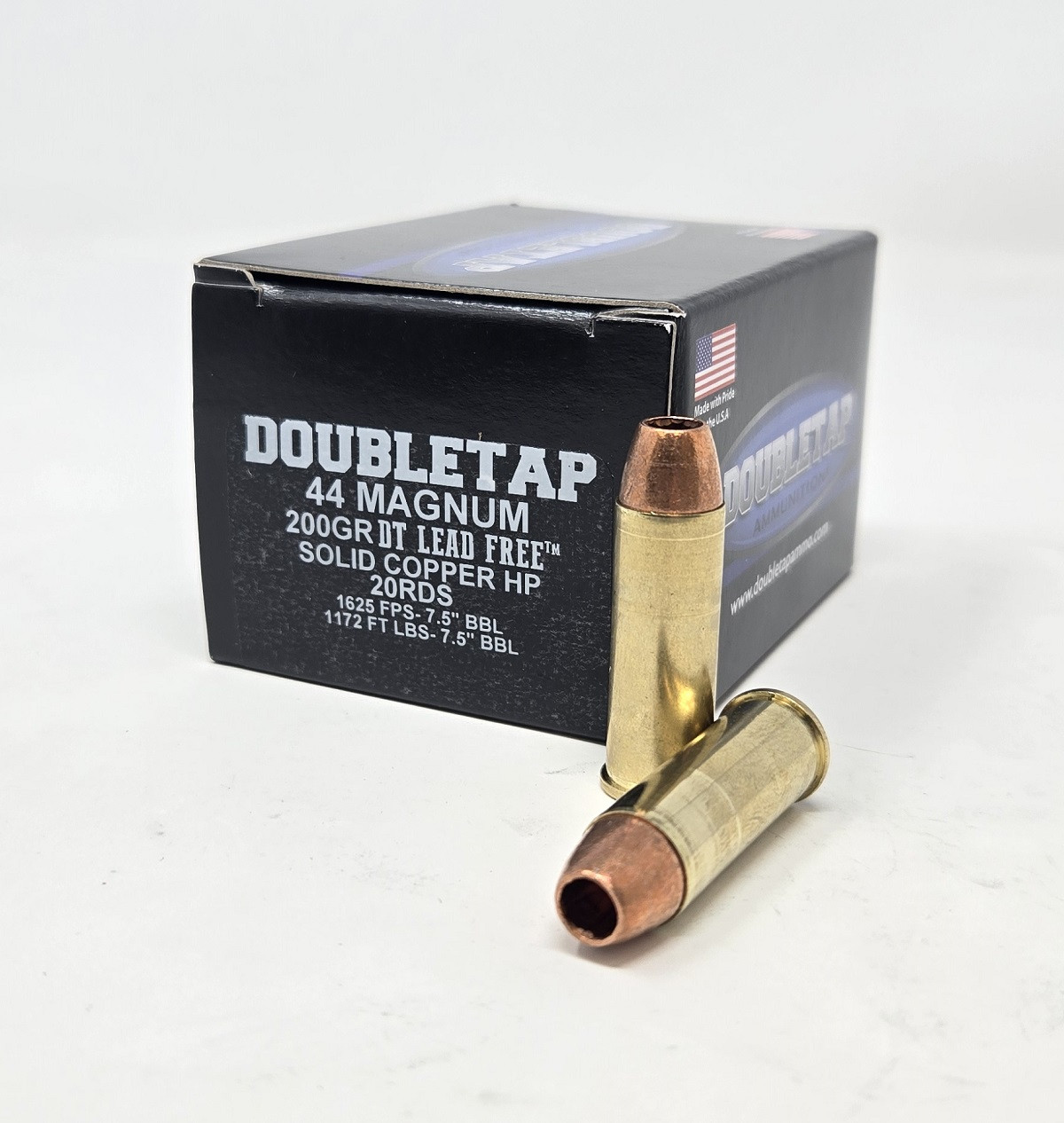DoubleTap 44 Mag Ammunition Lead Free 44M200X 200 Grain Solid Copper ...