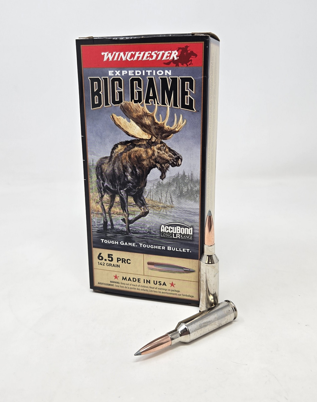 Winchester 6.5 PRC Ammunition Expedition Big Game S65PLR 142 Grain