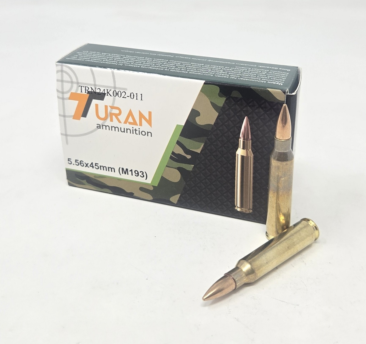 Turan 5.56x45mm NATO Ammunition Military Spec TRN556M193 55 Grain