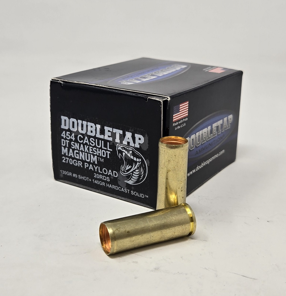DoubleTap 454 Casull Ammunition 454CSS20 270 Grain Snakeshot 20 Rounds