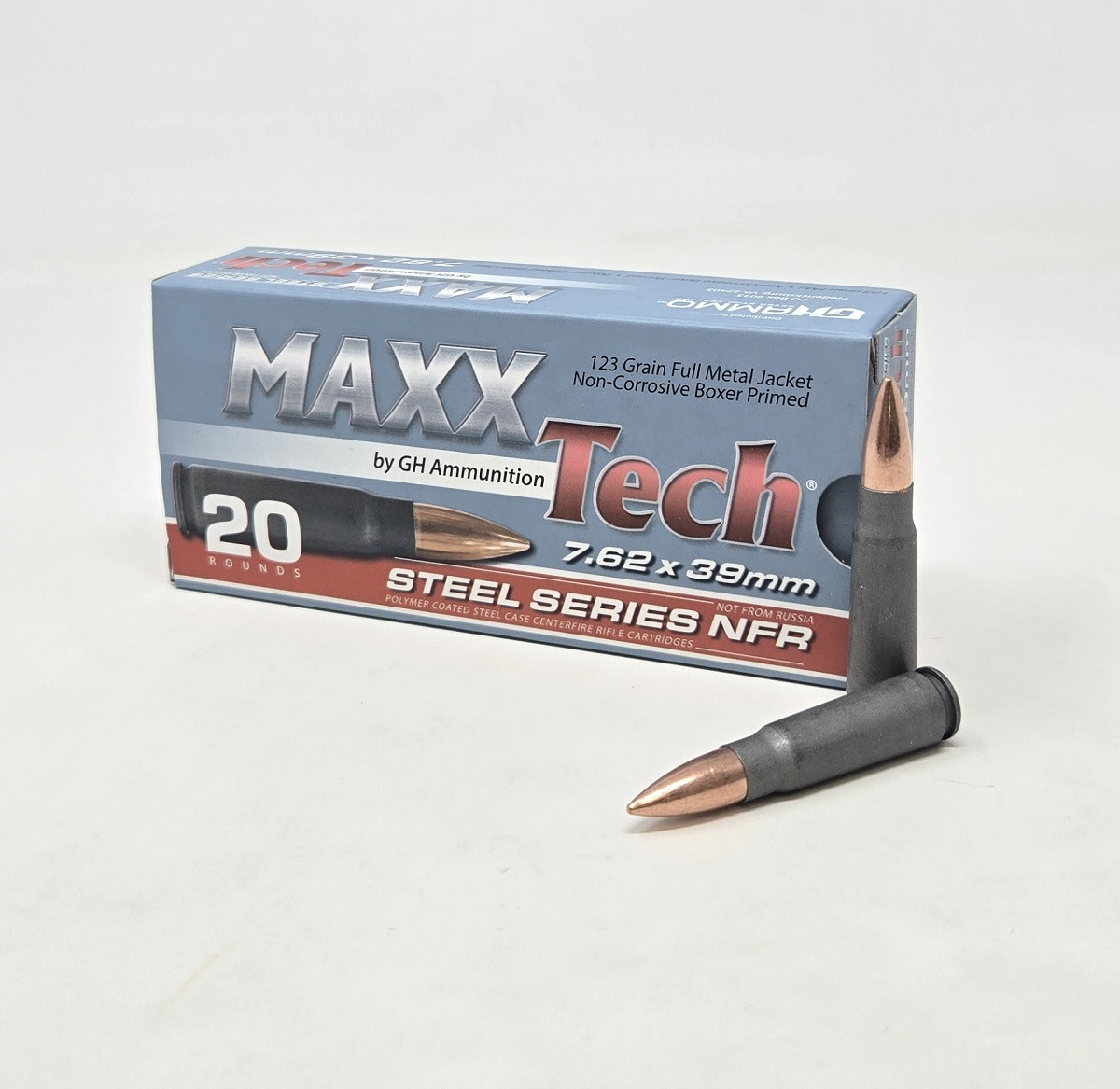 MaxxTech 7.62x39mm Ammunition NFR (Not From Russia) PTGS762 123