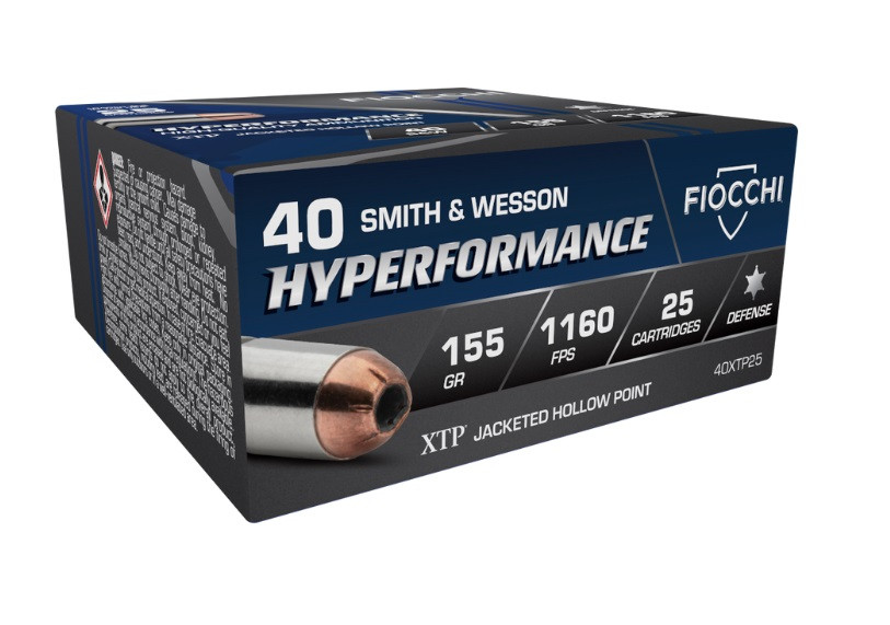 Fiocchi 40 S&W Ammunition Extream FI40XTP25 155 Grain XTP JHP 25