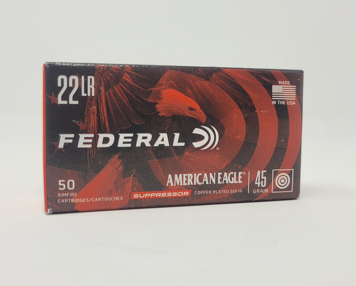 Federal American Eagle 22LR Subsonic Suppressor 45gr 500 per box