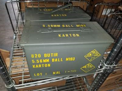 Malaysian 5.56x45mm NATO Ammunition Surplus M193 55 Grain Full