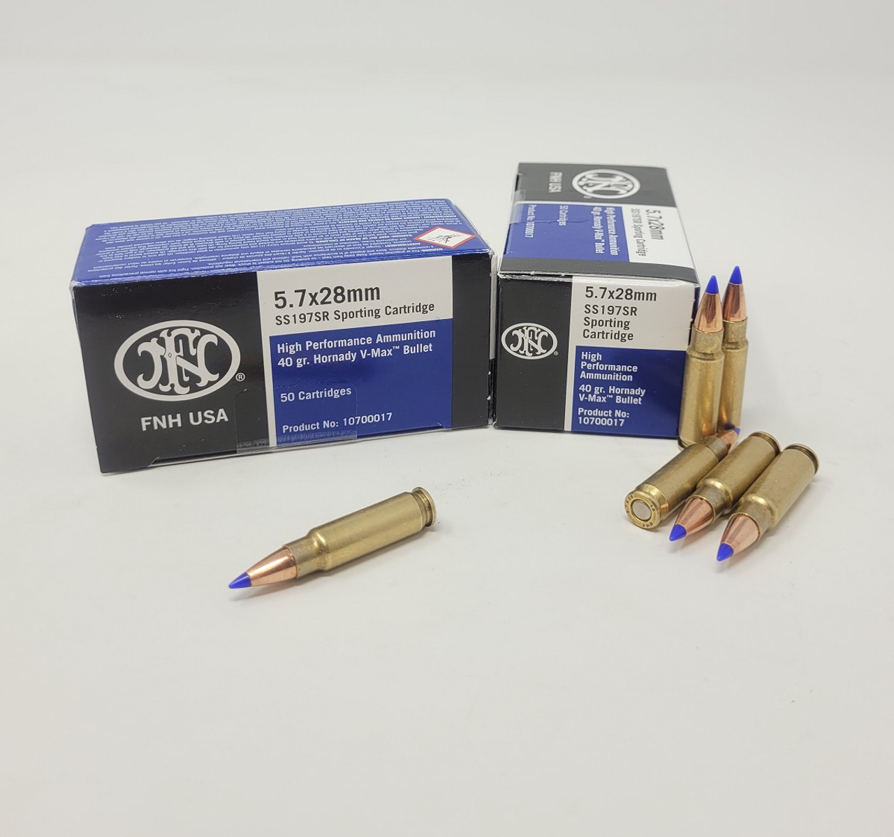 FN 5.7mmx28mm Ammunition SS197SR 40 Grain V-Max Case of 2000 Rounds