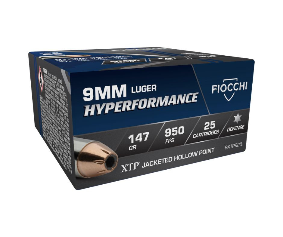 Fiocchi 9mm Ammunition Extrema FI9XTPB25 147 Grain XTP Jacketed