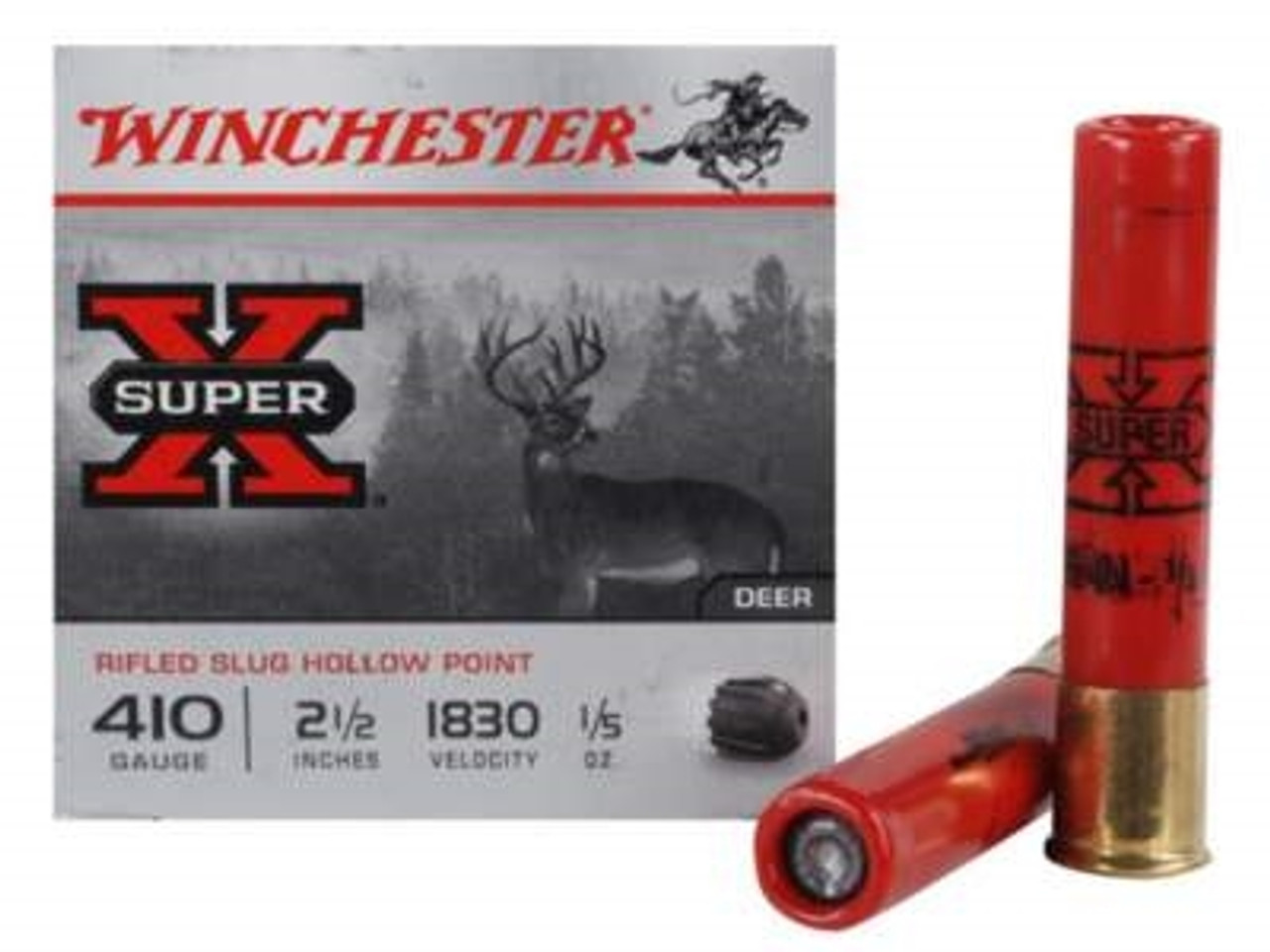 Winchester 410 Bore Super X X41rs5vp 2 1 2 1 5 Oz Rifled Slug Value Pack 15 Rounds Winchester 410 Bore Super X X41rs5vp 2 1 2 1 5 Oz Rifled Slug Value Pack 15 Rounds