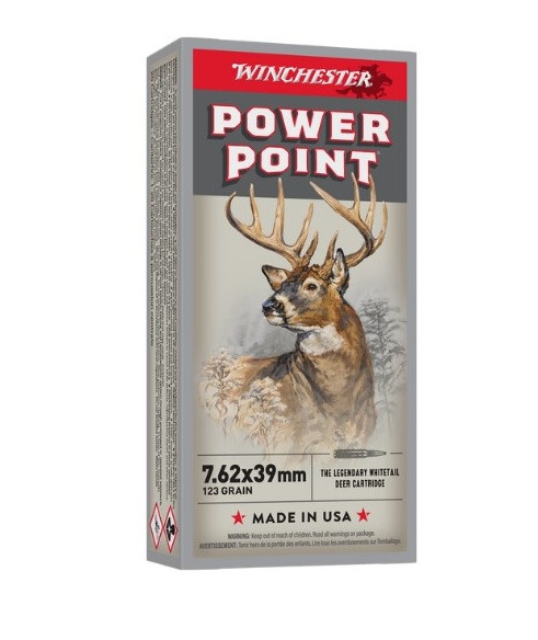 Winchester 7.62x39mm Super-X X76239 123 gr PSP 20 per box