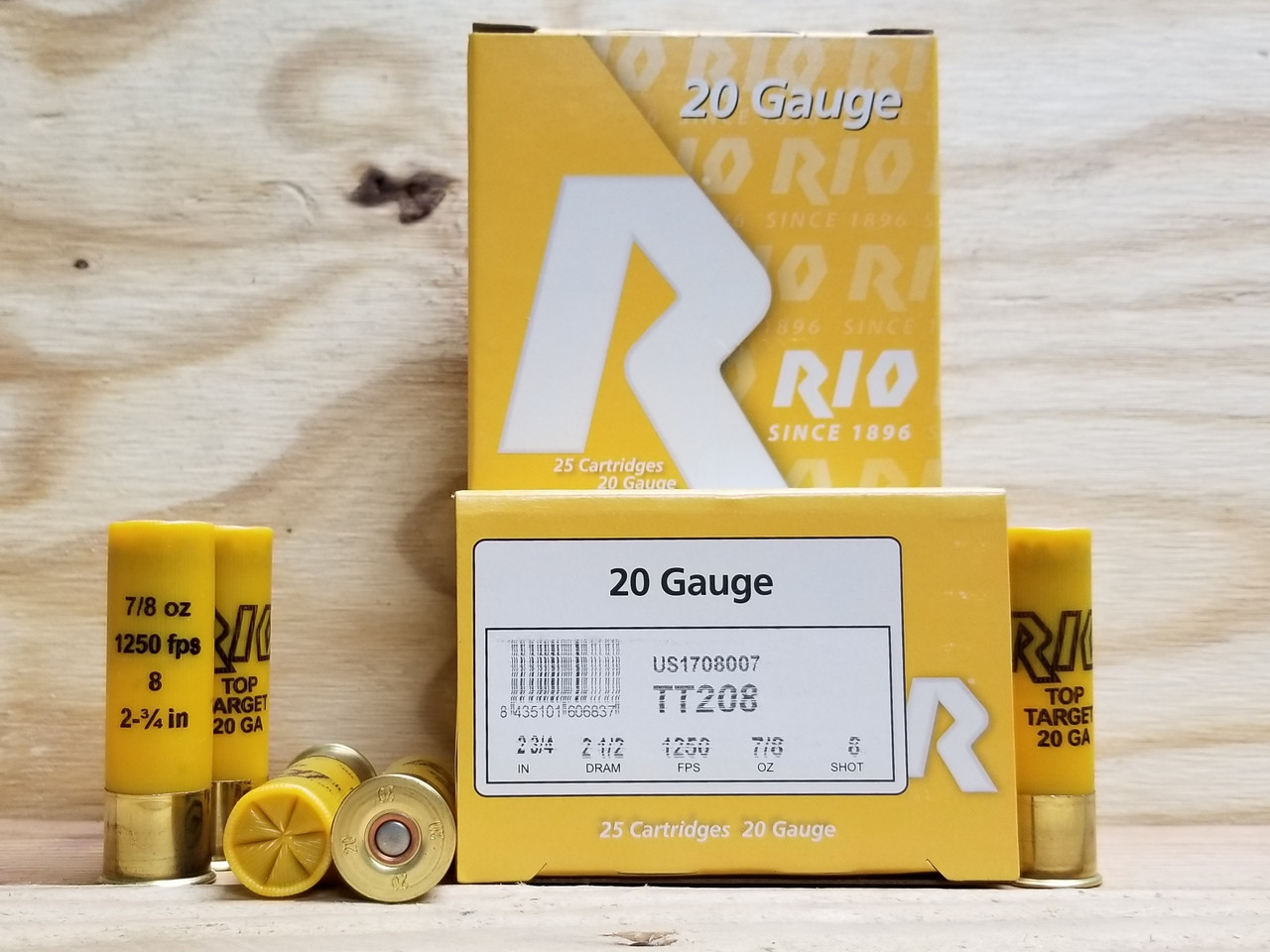 Rio Gauge Ammunition Tt8 2 3 4 8 Shot 7 8oz 1250fps Case Of 250 Rounds Rio Gauge Ammunition Tt8 2 3 4 8 Shot 7 8oz 1250fps Case Of 250 Rounds