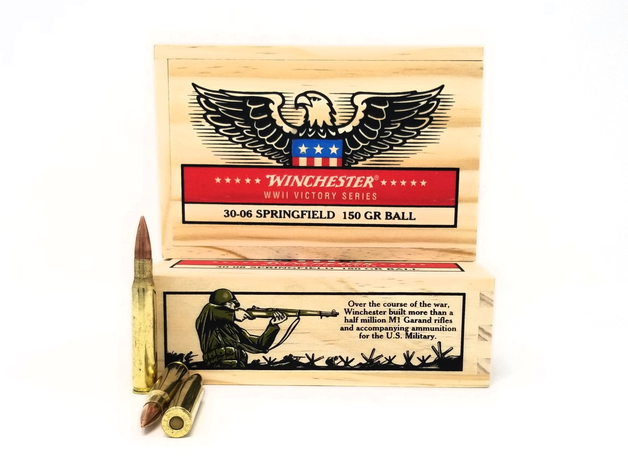 Winchester WWII Victory Series 3006 M1 Garand ammo box Vintage Hunting