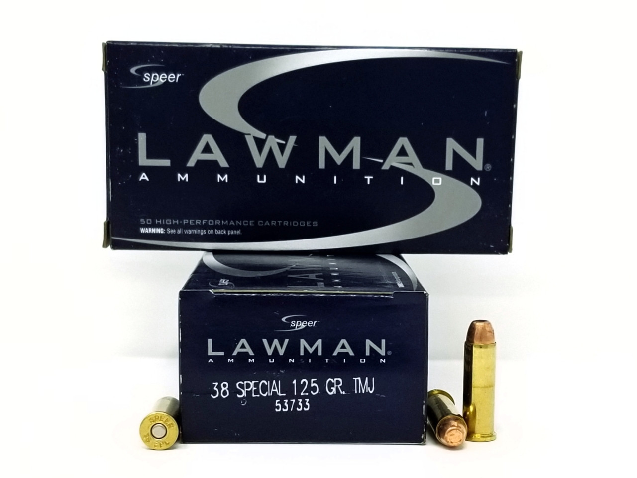 CCI 38 Special Ammunition Lawman 53733 125 Grain Full Metal Jacket