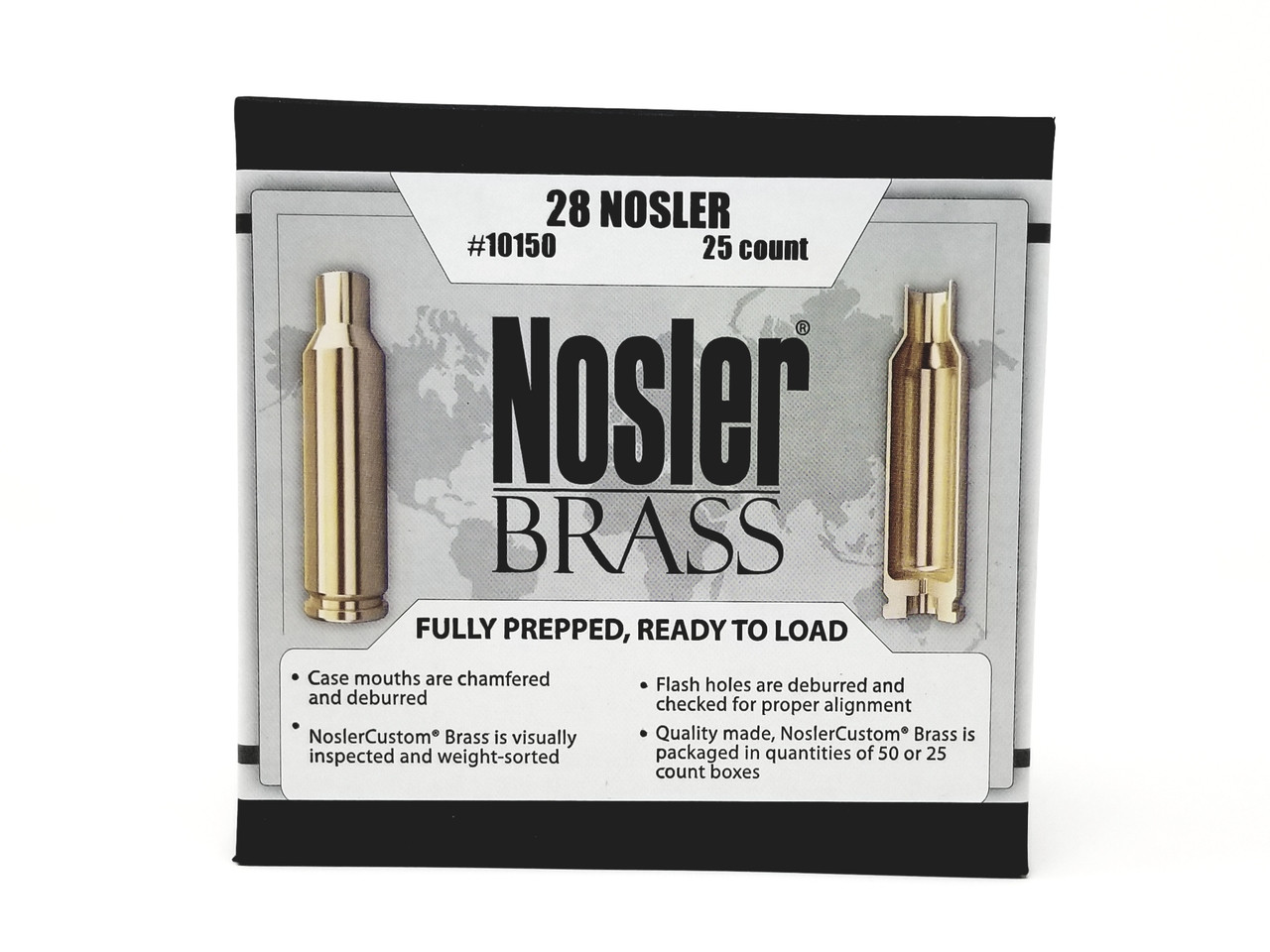 Nosler 28 Nosler New Unprimed Brass Casting 10150 25 Pieces