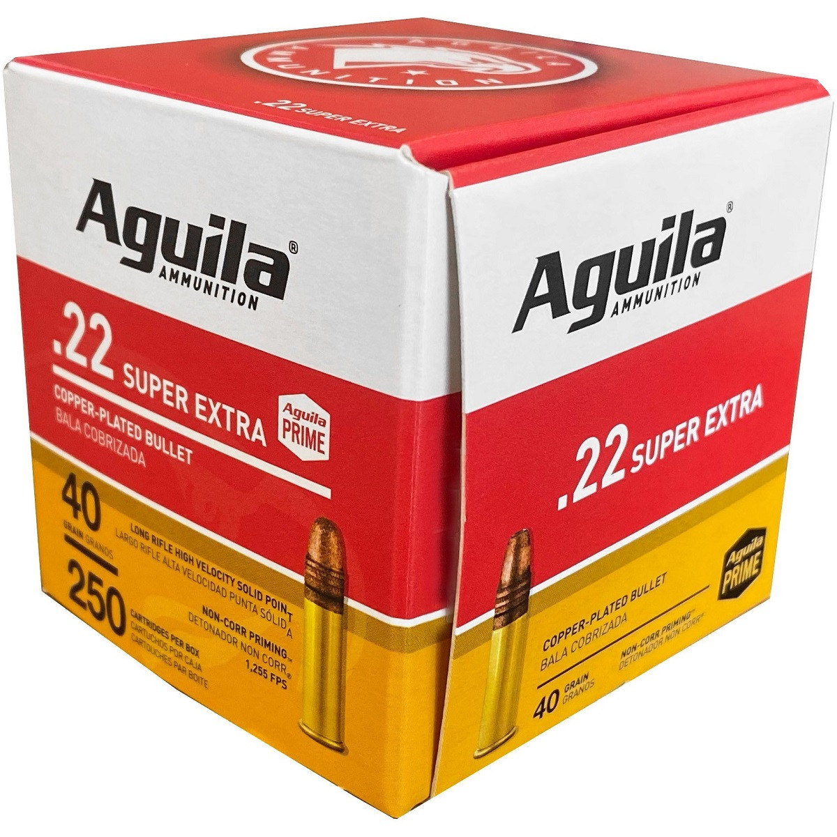 Aguila 22 Long Rifle Ammunition 1B221115 40 Grain Copper Plated Bullet