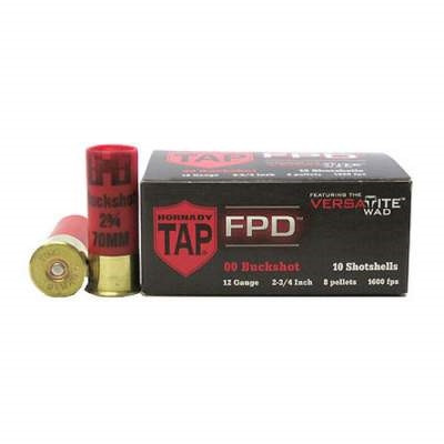 Hornady 12 Gauge Ammunition TAP H86265 00 Buck Reduced Recoil Versatite