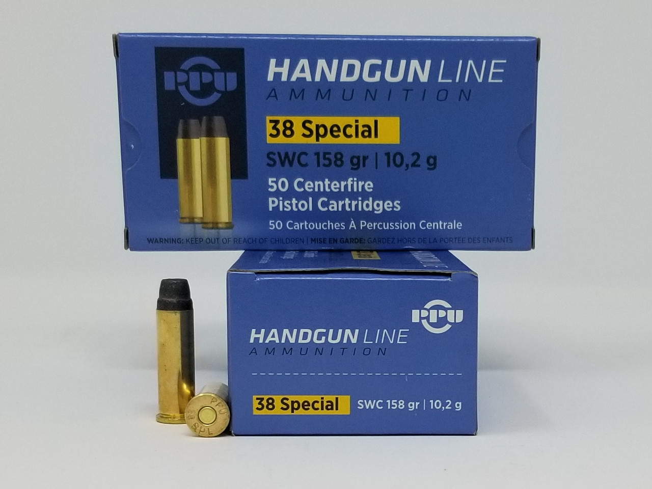 Prvi PPU 38 Special Ammunition PPH38SS 158 Grain Semi Wadcutter Case of