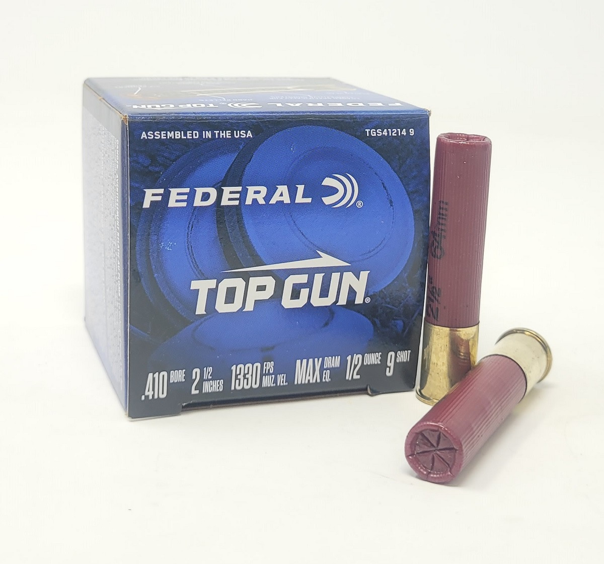Federal 410 Bore Ammunition Top Gun TGS412149 2-1/2” 9 Shot 1/2oz ...